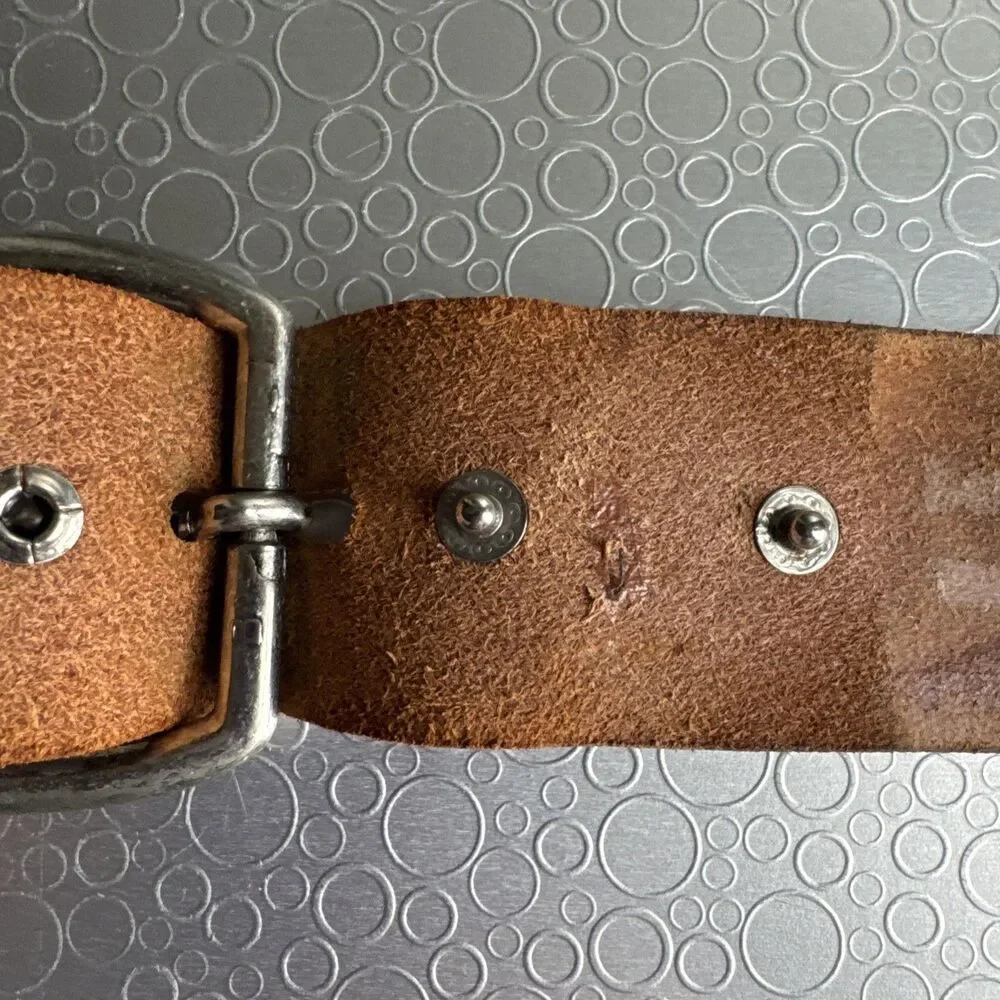 Vtg Chambers Belt Co Grand Teton National Park Tooled Leather 40 Gorpcore Brown